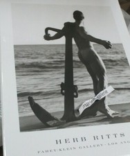 Poster photo affiche art décoration marine nu masculin noir et blanc Herb Ritts 