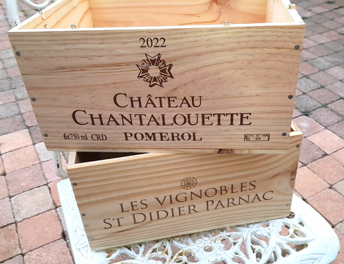 Caisses vin vides en bois - caisses, a