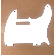 Pickguard 3ply Blanc/noir/blanc 5 vis pour Telecaster