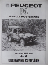 6/1983 PUB PEUGEOT 4X4 VLTT P4