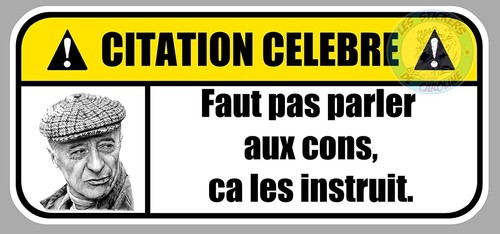 Sticker citation celebre - sticker,