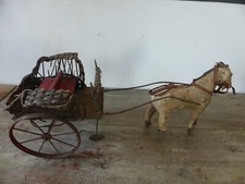 Carriole et cheval "Le Jouet Français circa "1900"