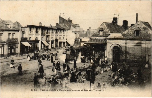 Cpa valenciennes marche aux - valenciennes,
