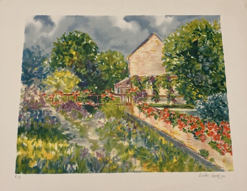 Lithographie signée nicole - signée,