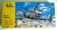 KIT HELLER  1/48è   HÉLICOPTÈRE SA 342 "GAZELLE"   COMPLET  NON OUVERT