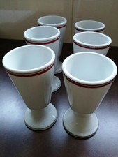 6 mazagrans PORCELAINE D'AUTEUIL