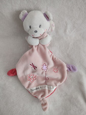 Doudou ours papillon mouchoir