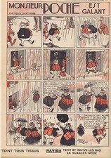 Dimanche illustré 695 6/1936 Pêche Branner Parapluie Saint-Ogan Ida Sainte-Elme