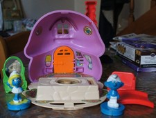 Mattel Preschool Jouet Parlant La maison de la Schtroumpfette Smurfs 1982