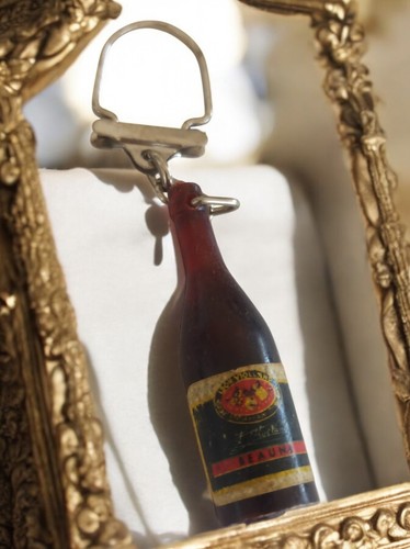 Porte clés vintage - porte-clés, bouteille