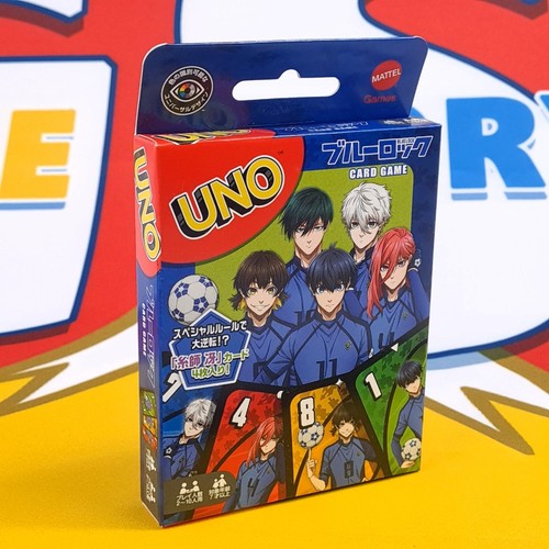 Uno blue lock card game - card,