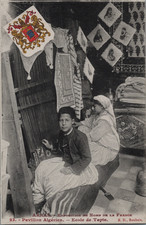 Zoo humain, Exposition coloniale, Arras, Pavillon algérien, Ecole de tapis  Orig