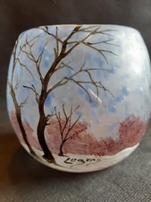 VASE BOULE LEGRAS PAYSAGE D HIVER