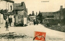 Village en Argonne à identifier Attelage agricole Cachet Chalindrey vers Apt 