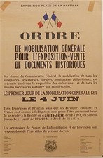 Affiche Ordre mobilisation