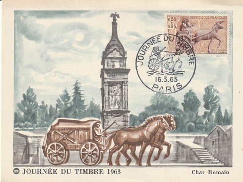 Carte philatélique journée - carte,