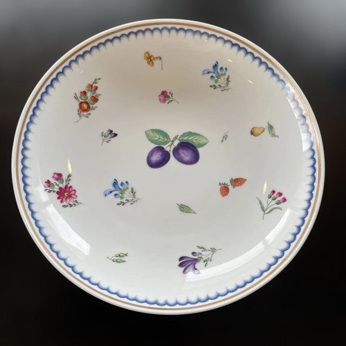 Plat assiette motif fruits - à,