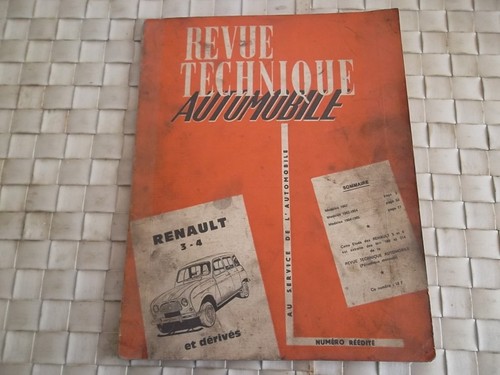 Revue technique renault 4 - technique,