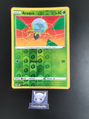 Carte pokémon araqua 019 264 - carte, 019/264