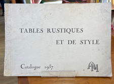 Catalogue tables rustiques et de style AH 1937