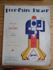 PARTITION ALBUM DANSES  COUVERTURE ILLUSTREE HENRY GISCARD 1928