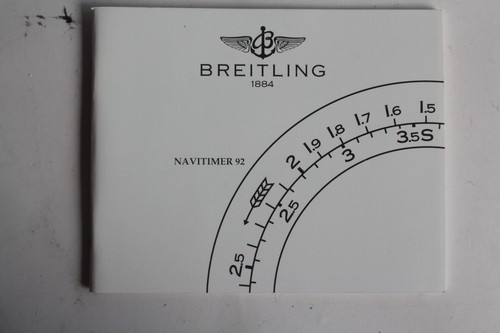 Breitling livret notice montre - livret,