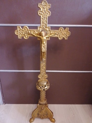 Ancien crucifix - 80, cm!/ancien