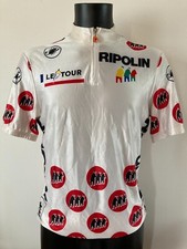 COLLECTOR ! Maillot à Pois TOUR DE FRANCE (1990) Vintage Best Climber Jersey