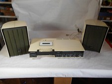 Hitachi ST-3412L Stereo radio cassette unit 1970s designer white and black japan