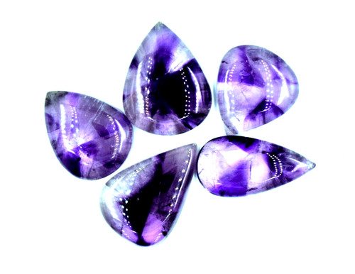 Lot cabochon poire améthyste