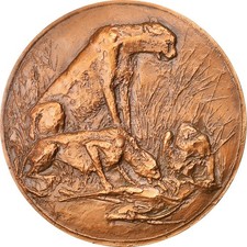 France médaille animaux le - animaux,,