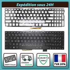 CLAVIER FRANÇAIS AZERTY POUR ASUS VIVOBOOK X705MB X705FD Rétro-éclairage noir