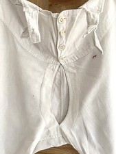 Victorian RARE French cotton short MAN underpants PV mono c1900