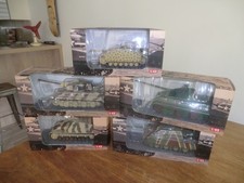 lot 5 chars Allemand miniatures 1/43 Stug III, tigre, E50 jagdpanther & panzer
