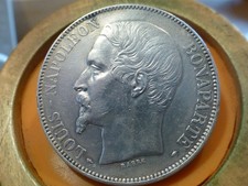 5 FRANCS (ARGENT) - NAPOLEON BONAPARTE - 1852 A - RARE & RARE QUALITE QUASI SUP