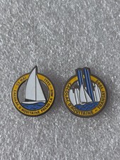 Lot X 2 Pin’s Cacolac D’aquitaine Transat 23 Mai 1992 Bateau Boat Voilier Voile