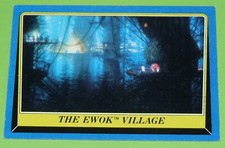 TOPPS CARD 1983 STAR WARS GEORGE LUCAS RETOUR DU JEDI #166 QUIZ EWOK VILLAGE