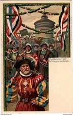 BAVIERE entier postal illustré Fête des Gymnastes 1903 thèmes costumes , tir à l