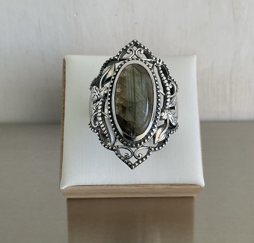 Natural labradorite oblong - labradorite,