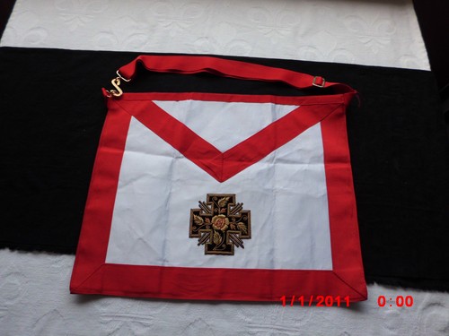Tablier franc macon brode - franc,