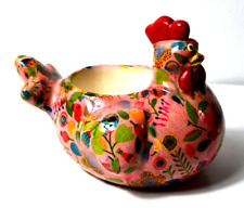 Cache-pot en céramique Pomme Pidou poule, état neuf, 19 x 15 cm