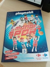album et 92 Cartes Carrefour Playmobil Le Monde du Sport - Cartes 3D 