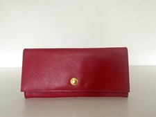 Portefeuille en cuir rouge