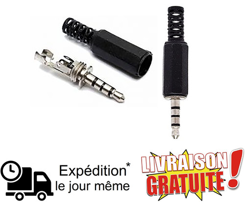 Prise jack 5mm pôles - 3.5mm,