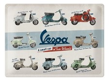 Vespa Metal Sign Plate Classic