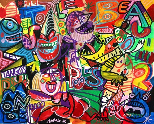 Toto pissaco acrylique sur - toto,