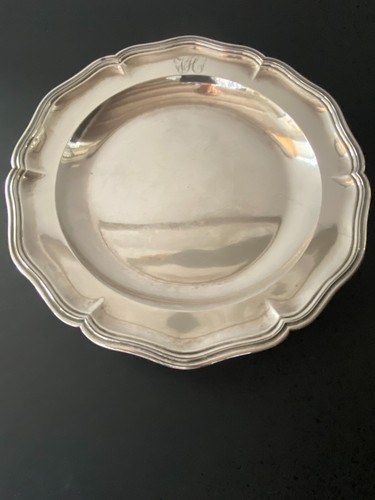 Plat circulaire creux - , argent