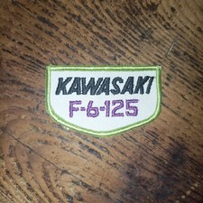Kawasaki  Motorcycle Patch  Vintage F-6-125
