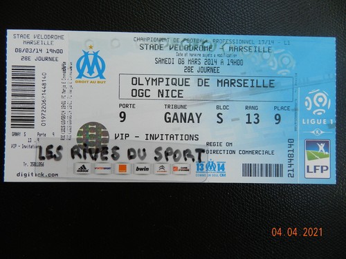 Ticket billet football - +++,