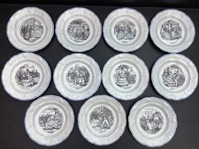 11 assiettes à dessert Paris